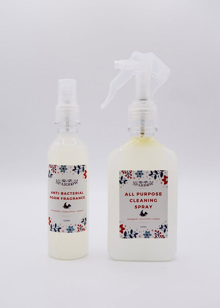 All Purpose Cleaning Spray & Anti-Bacterial Room Fragrance Holiday Gift Set